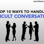 graphic that says top 10 ways to handle difficult conversations