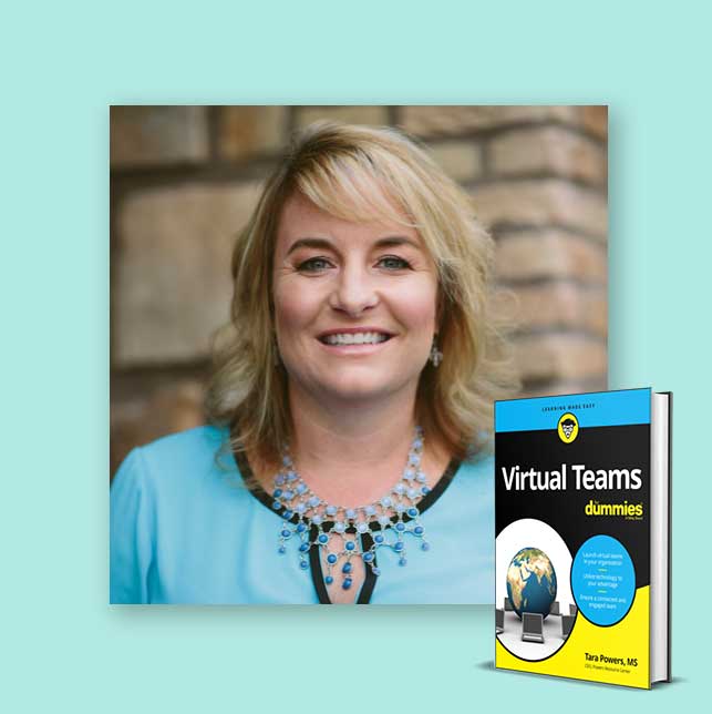 Tara Powers and her book Virtual Teams for Dummies