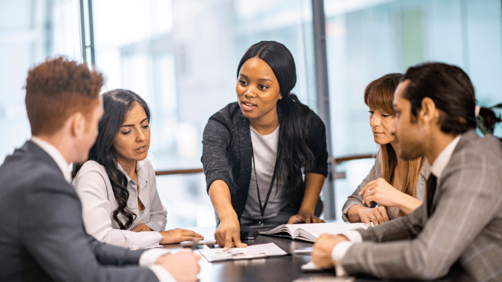 women leaders developing leadership goals